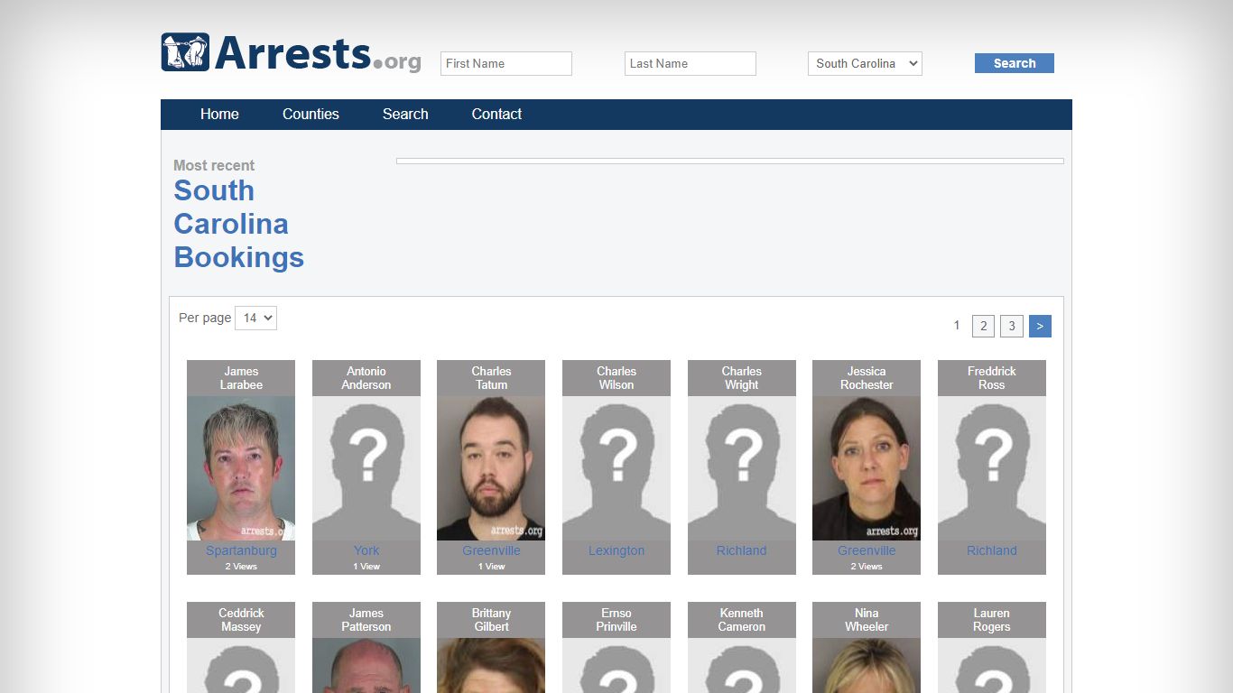 South Carolina Arrests and Inmate Search